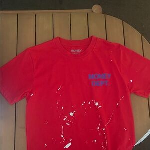 Red Artistic Short Sleeve Tee
